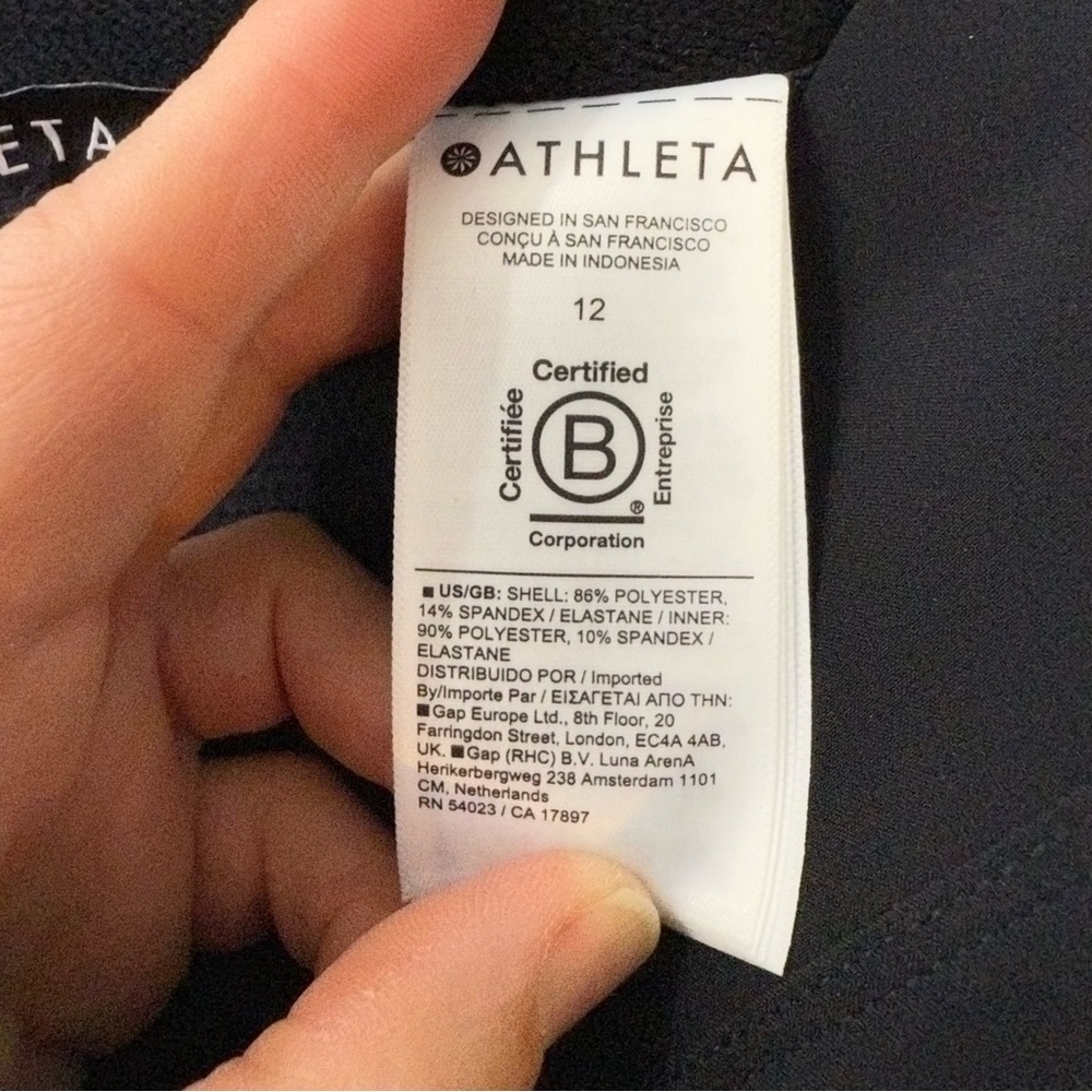 Athleta Brooklyn Heights High Rise Skort Black Size 12 NWT‎ - Picture 5 of 6